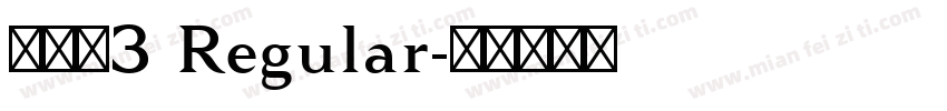 ケアゲ3 Regular字体转换